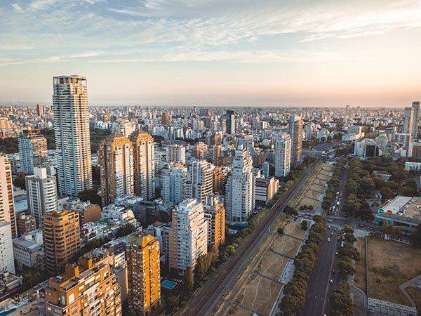 Inmobiliaria en Palermo CABA — vista aérea del barrio